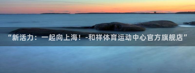 MK体育官网下载平台：“新活力：一起向上海！-和祥体